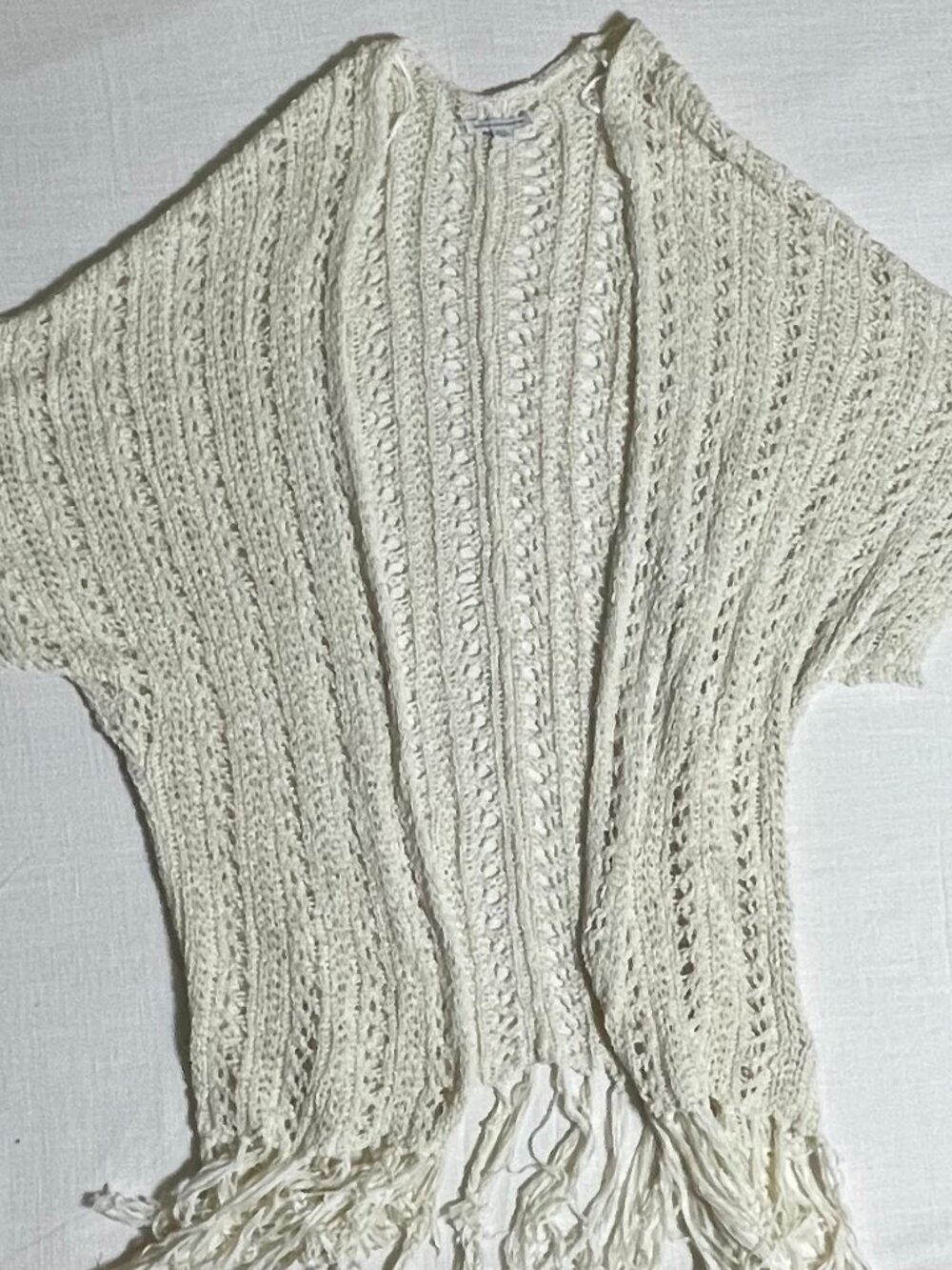Womens American Eagle Cream Boho Duster (Size M)